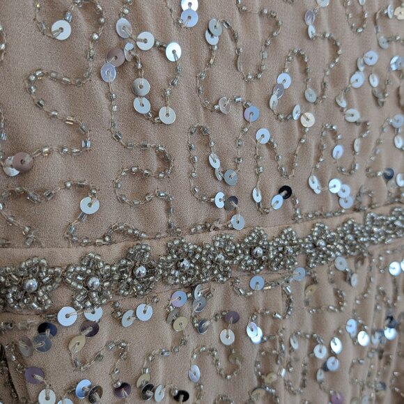 Mac Duggal 10740 Sequin Gown with Embellished Hemlin and Belt - Picture 15 of 16